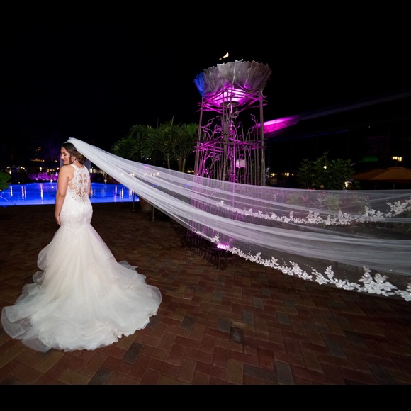 Selling gorgeous veil from boutique de voile. - Picture 4 of 5